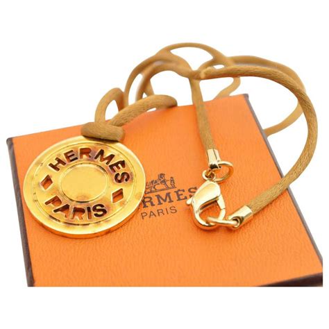 hermes symbol necklace|vintage Hermes necklace.